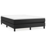 Vidaxl boxspring bed kunstleer zwart 140x190 cm