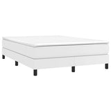Vidaxl boxspring bed kunstleer wit 140x200 cm