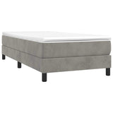 Vidaxl boxspring bed 90x190 cm fluweel lichtgrijs