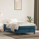 Vidaxl boxspring bed 90x190 cm fluweel donkerblauw