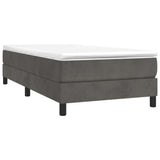 Vidaxl boxspring bed 90x200 cm fluweel donkergrijs