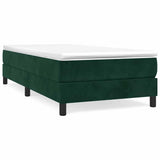 Vidaxl boxspring bed 100x200 cm fluweel donkergroen