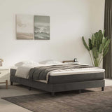 Vidaxl boxspring bed 140x200 cm fluweel donkergrijs