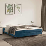 Vidaxl boxspring bed 180x200 cm fluweel donkerblauw