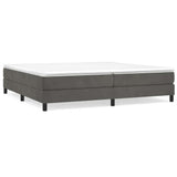 Vidaxl boxspring bed 200x200 cm fluweel donkergrijs
