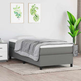 Vidaxl boxspring bed 90x190 cm stof donkergrijs
