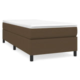 Vidaxl boxspring bed 90x190 cm stof donkerbruin