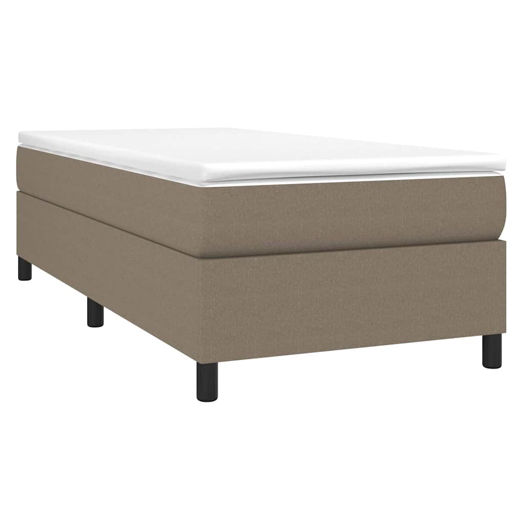 Vidaxl boxspring bed 90x190 cm stof taupe