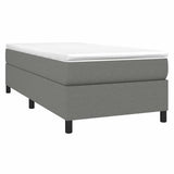 Vidaxl boxspring bed 90x200 cm stof donkergrijs