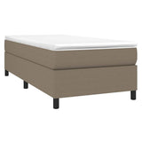 Vidaxl boxspring bed 90x200 cm stof taupe