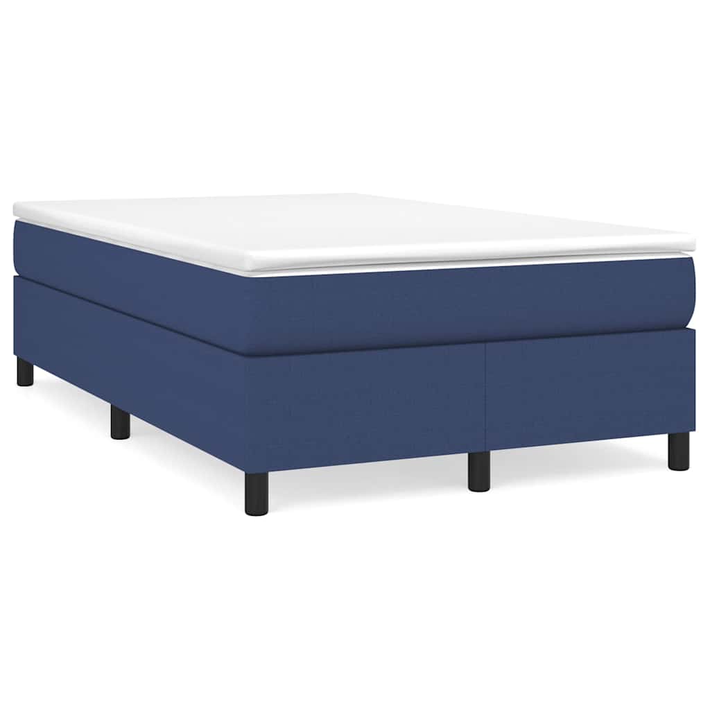 Vidaxl boxspring bed 120x200 cm stof blauw