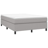 Vidaxl boxspring bed stof lichtgrijs 140x190 cm