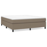 Vidaxl boxspring bed stof taupe 160x200 cm