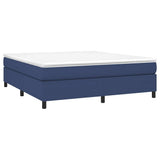 Vidaxl boxspring bed stof blauw 160x200 cm
