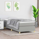 Vidaxl boxspring bed 80x200 cm stof lichtgrijs