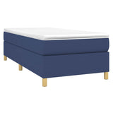 Vidaxl boxspring bed 80x200 cm stof blauw