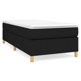 Vidaxl boxspring bed 90x200 cm stof zwart