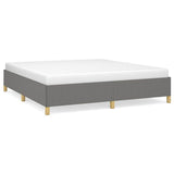 Vidaxl boxspring bed stof donkergrijs 160x200 cm