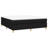 Vidaxl boxspring bed stof zwart 180x200 cm