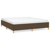 Vidaxl boxspring bed stof donkerbruin 180x200 cm