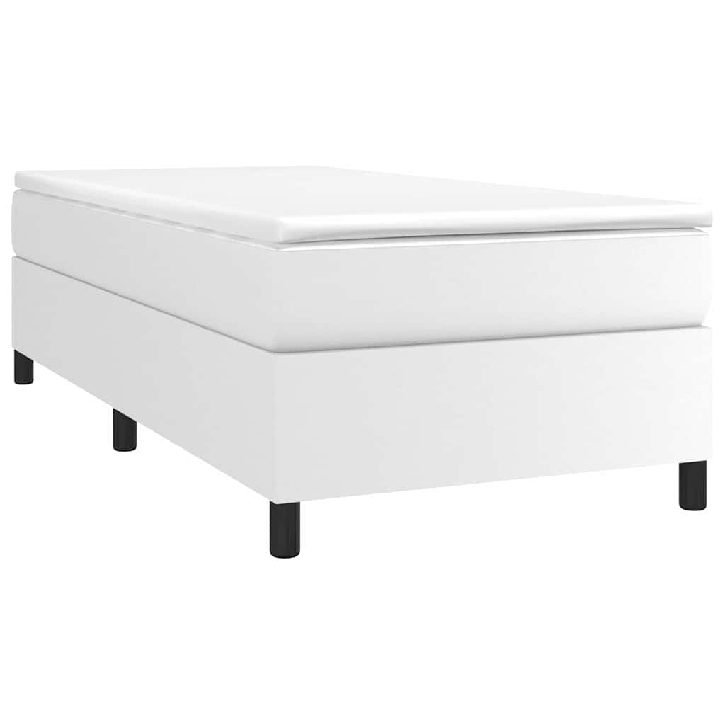 Vidaxl boxspring bed kunstleer wit 80x200 cm