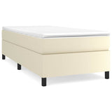 Vidaxl boxspring bed kunstleer crèmekleurig 80x200 cm