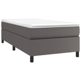 Vidaxl boxspring bed kunstleer grijs 80x200 cm