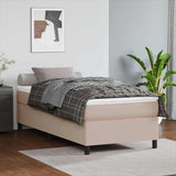 Vidaxl boxspring bed kunstleer cappuccinokleurig 80x200 cm