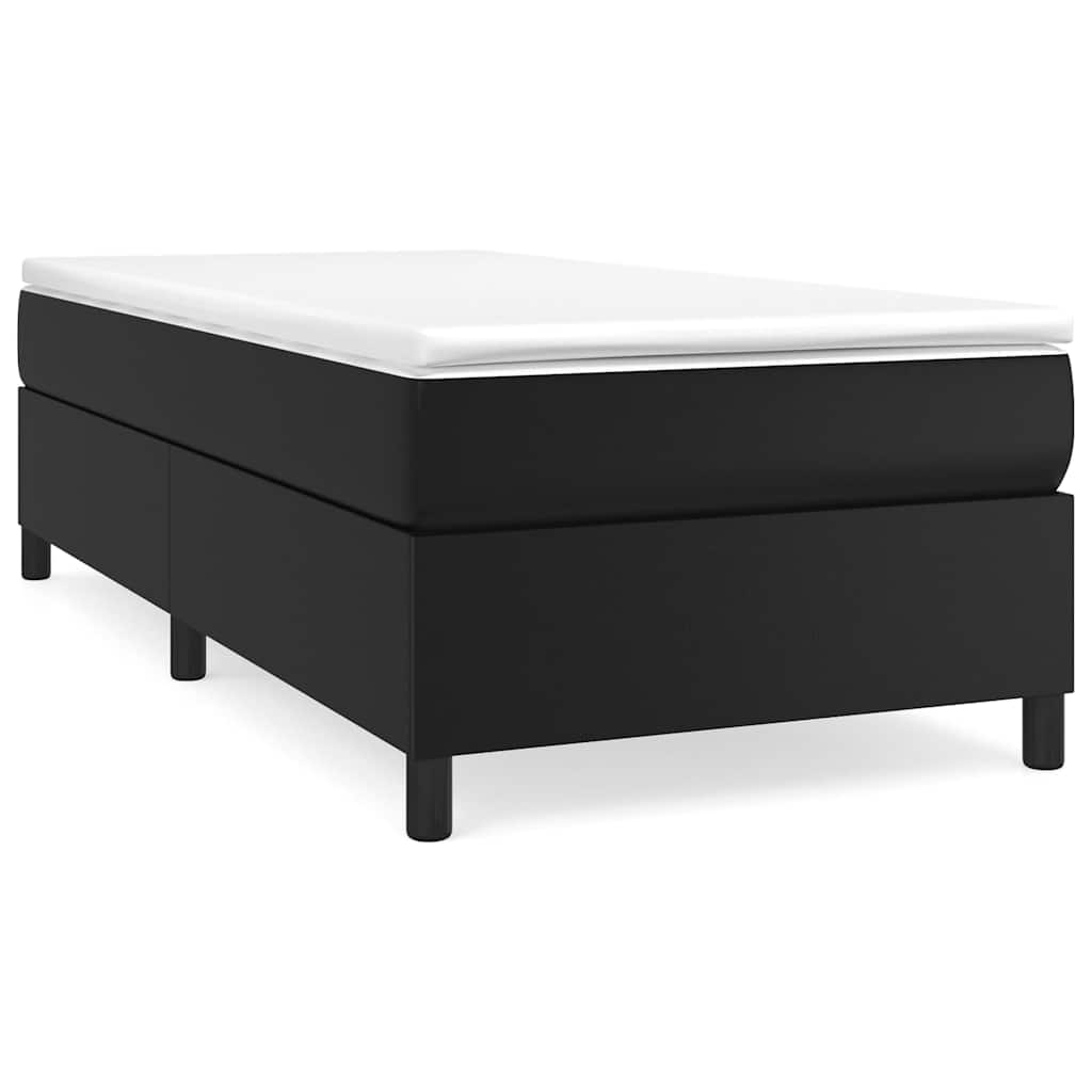 Vidaxl boxspring bed kunstleer zwart 90x200 cm