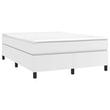 Vidaxl boxspring bed kunstleer wit 140x200 cm