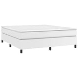 Vidaxl boxspring bed kunstleer wit 180x200 cm