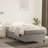 Vidaxl boxspring bed 90x190 cm fluweel lichtgrijs