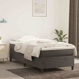 Vidaxl boxspring bed 90x190 cm fluweel donkergrijs