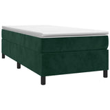 Vidaxl boxspring bed 90x190 cm fluweel donkergroen