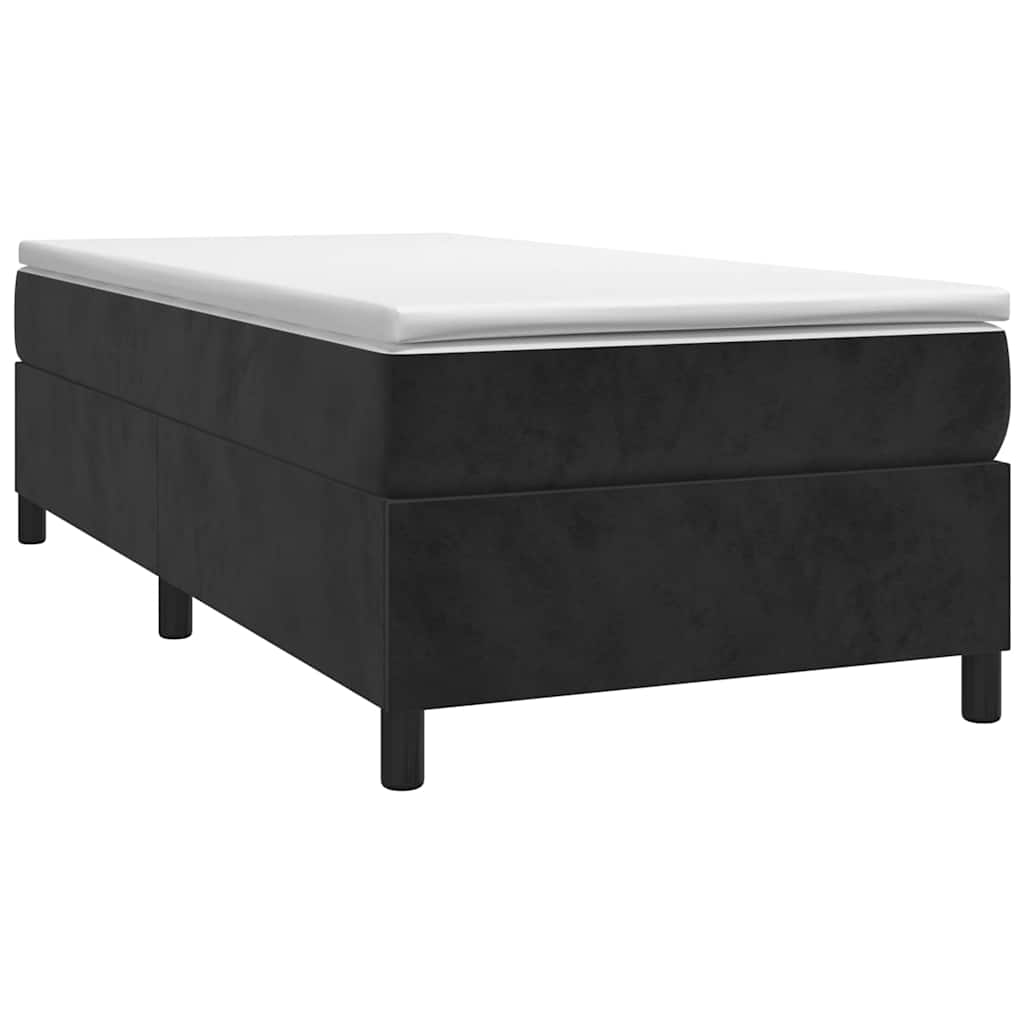 Vidaxl boxspring bed fluweel zwart 90x200 cm