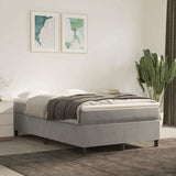 Vidaxl boxspring bed 120x200 cm fluweel lichtgrijs