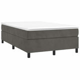 Vidaxl boxspring bed 120x200 cm fluweel donkergrijs