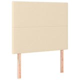 Vidaxl hoofdbord crème 80x5x118 128 cm stof