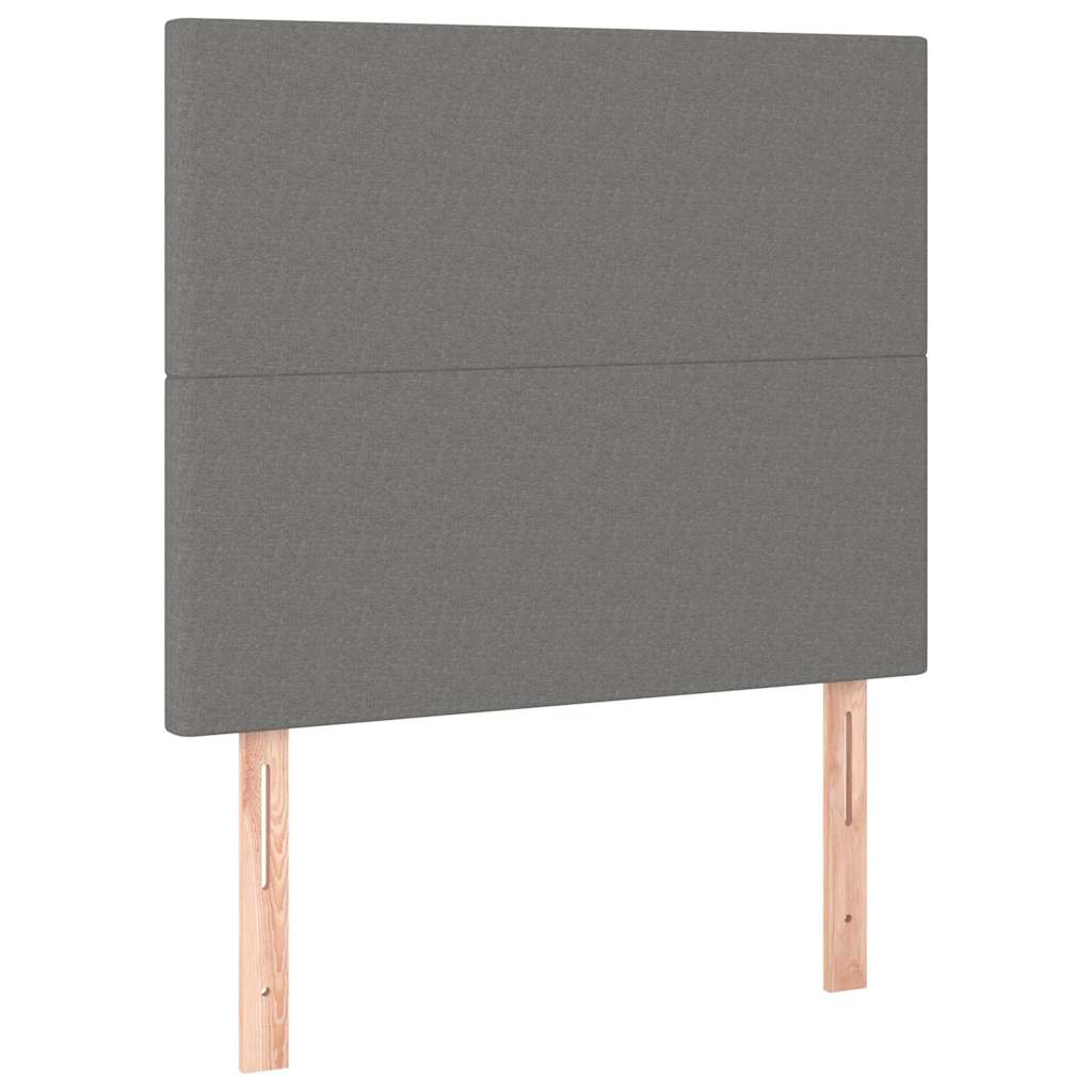 Vidaxl hoofdbord donkergrijs 90x5x118 128 cm stof