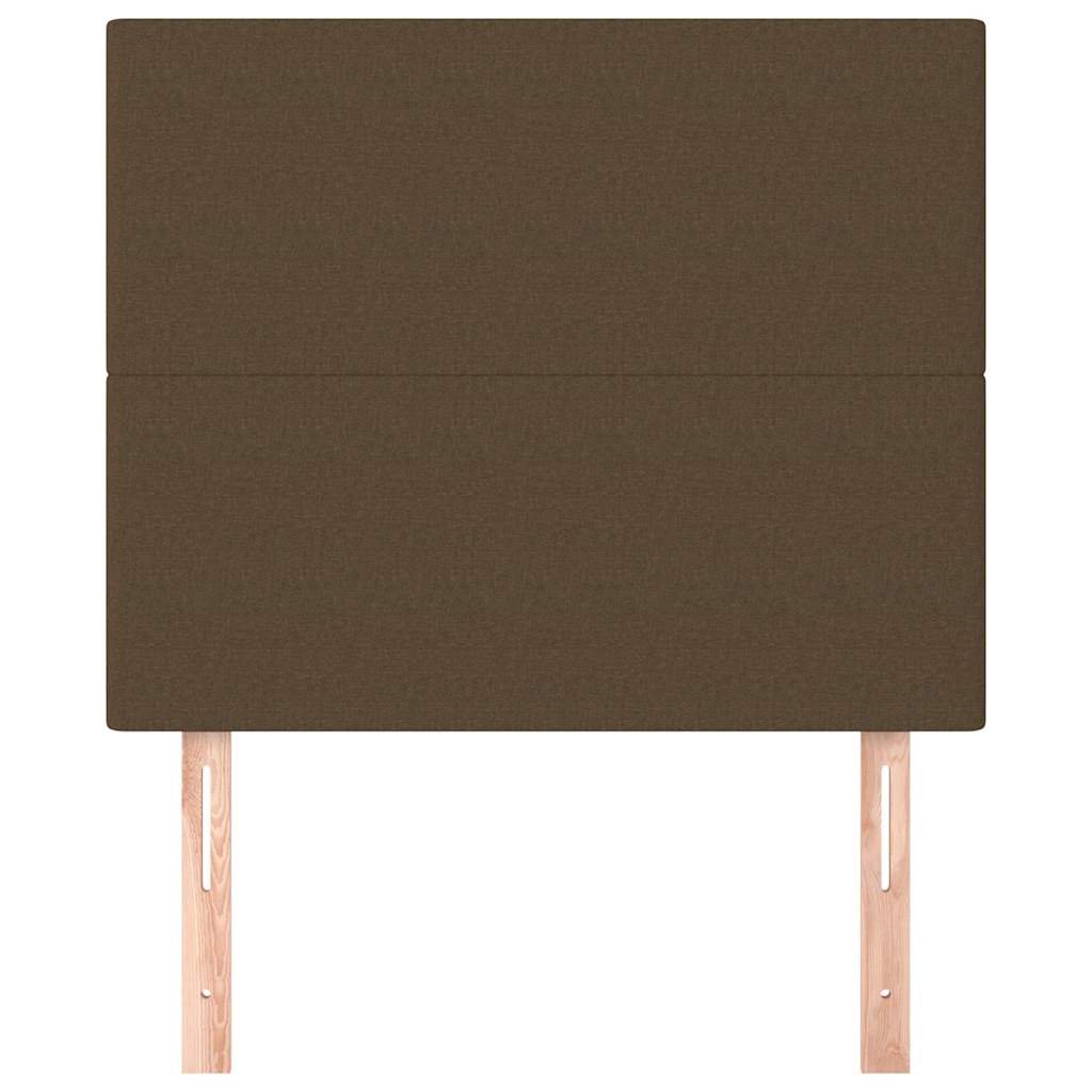 Vidaxl hoofdbord donkerbruin 90x5x118 128 cm stof
