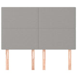 Vidaxl hoofdbord lichtgrijs 144x5x118 128 cm stof