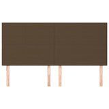 Vidaxl hoofdbord donkerbruin 180x5x118 128 cm stof