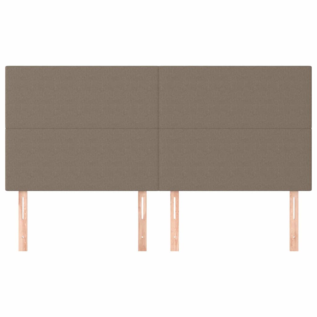 Vidaxl hoofdbord taupe 180x5x118 128 cm stof