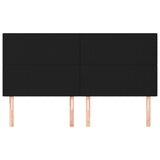 Vidaxl hoofdbord zwart 200x5x118 128 cm stof