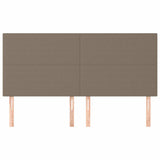 Vidaxl hoofdbord taupe 200x5x118 128 cm stof