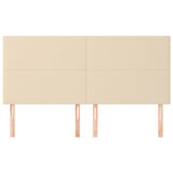 Vidaxl hoofdbord crème 200x5x118 128 cm stof