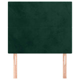 Vidaxl hoofdbord donkergroen 80x5x118 128 cm fluweel