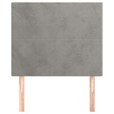 Vidaxl hoofdbord lichtgrijs 90x5x118 128 cm fluweel