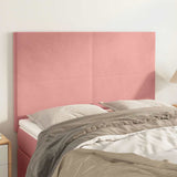 Vidaxl hoofdbord roze 144x5x118 128 cm fluweel