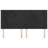 Vidaxl hoofdbord zwart 160x5x118 128 cm fluweel